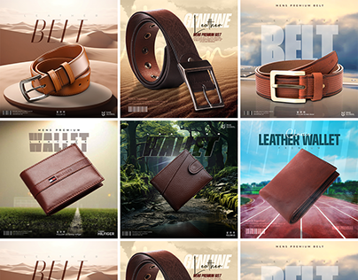 Social Media Post Design | Leather | Wallet | Belt