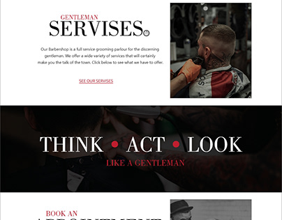 Website for a Barbershop