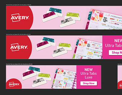 Staples.com x Avery Ultra Tabs Luxe Web Banners