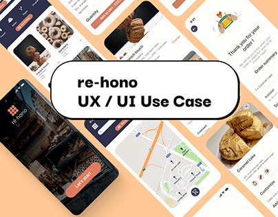UX / UI Desing : re-hono - local pastries delivery app