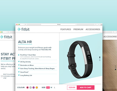 Fitness Tracker Product Card / Landing Page