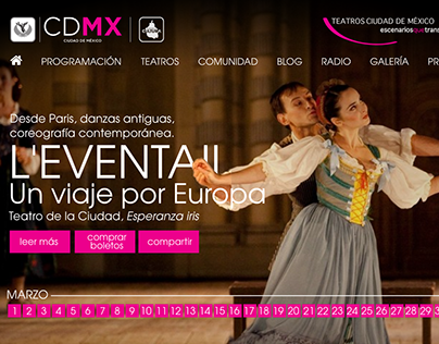 Página web del Sistema de Teatros Ciudad de México.