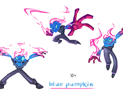 the blue pumpkin