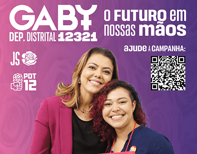 Santinhos Campanha Gaby Santos