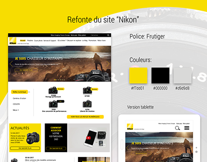 Refonte du site Nikon