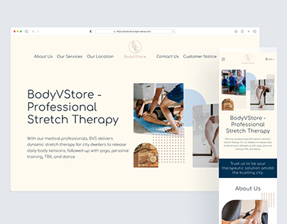 Responsive Web Design: Professional Stretch Therapy