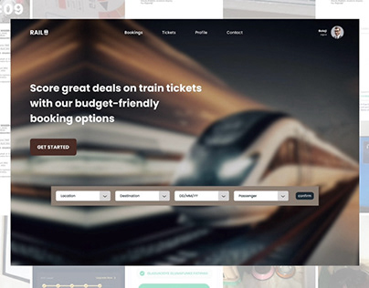 Project thumbnail - Train ticket landing page