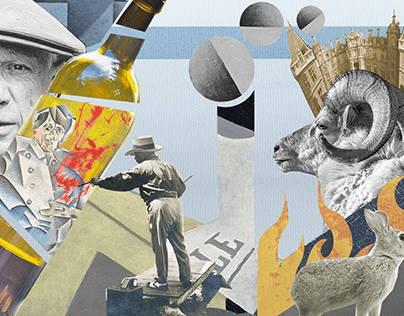 Collage illustrations for SNOB PROJECT #7