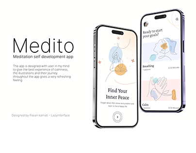 Meditation app design