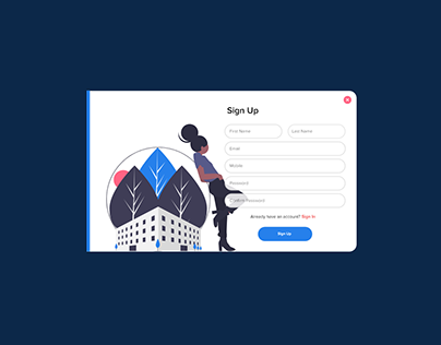 Web Popup-Sign In