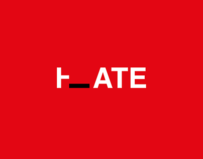 Hate Speech-Minimalistic Type Poster