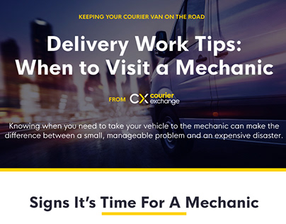 Delivery Work Tips: When to Visit a Mechanic