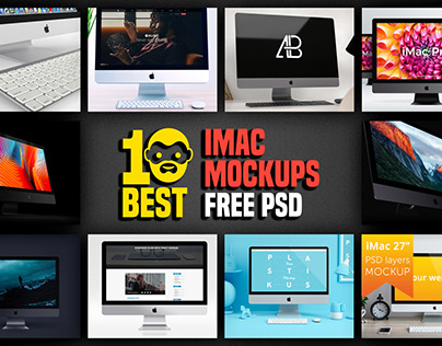10 Best IMac Mockup Free PSD