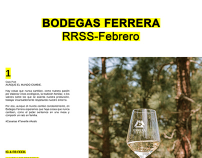 Bodegas Ferrera- RRSS FEB