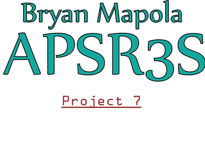 APSR3S Activity 7