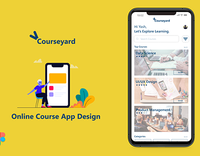 Courseyard- Online course app design