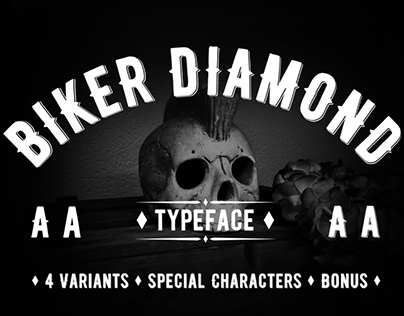 Biker Diamond - Hand Made Typeface