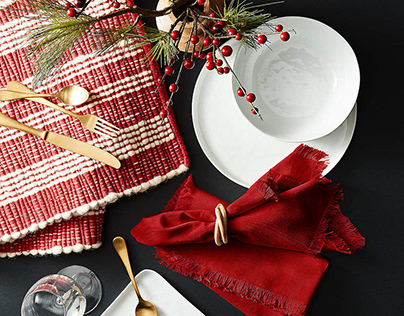 Range of Christmas & Holiday Table Textiles