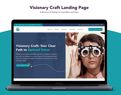 Visionary Craft Landing Page Concept