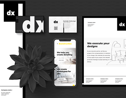 Stationary design for DX- Offices construction company