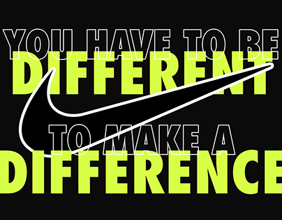 Motivational Poster Design | Nike Running Theme