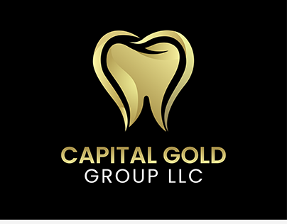 Gold Dental Logo Design