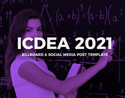 BILLBOARD & SOCIAL MEDIA POST TEMPLATE FOR ICDEA 2021