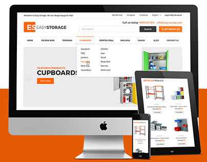WEB DESIGN: Easy Storage - E-Commerce Site