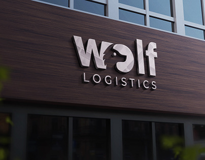 Wolf Logistics Minimalistic Logo Design