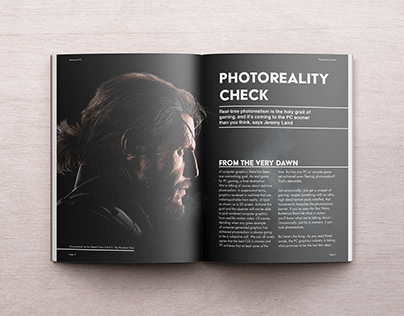 Photoreality Check - Magazine Article Design