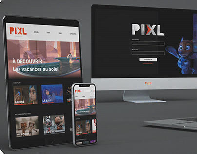 PIXL#2 STUDI WORK - Identité visuelle plateforme VOD
