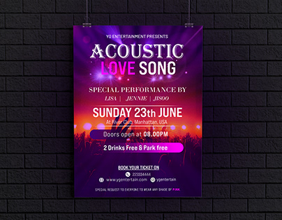 Acoustic Song Poster