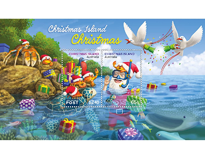 AusPost Christmas Island Christmas Stamps