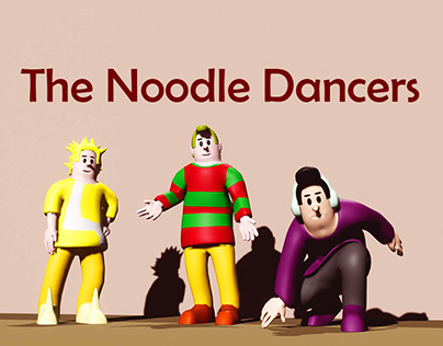 The Noodle Dancers (Clay-Styled 3D)