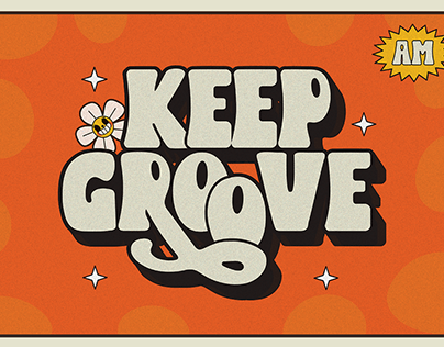 KEPP GROOVE FONT- retro groovy