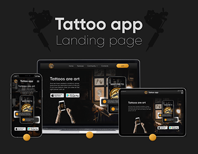 Landing Tattoo app