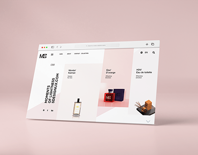 UI design / New wave e-commerce landing page