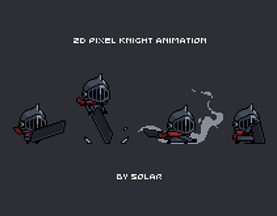2D Pixel Knight Animation - Game Art