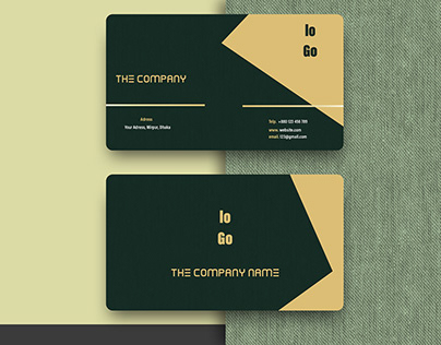 Mockup with Business Card Design