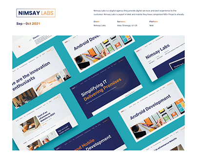 Nimsay Labs Web agency website design