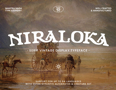 NIRALOKA - Serif Vintage Display Typeface