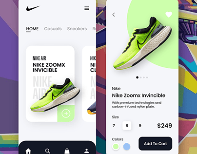 Nike Shoes Online UI Concept