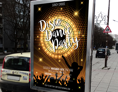 Disco Dance Party Poster/Invite