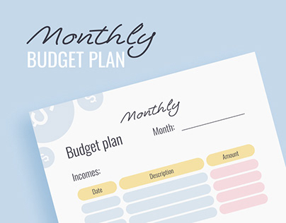 Budget plan | Planner Design