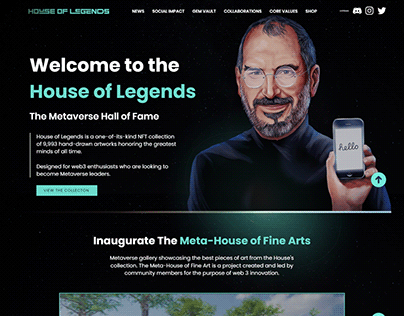 Web Design | HOUSE OF LEGENDS