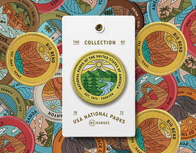 USA National Parks - Badges