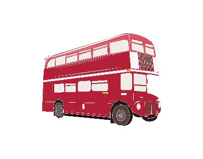 Vehicle Illustrations - Double Decker Bus