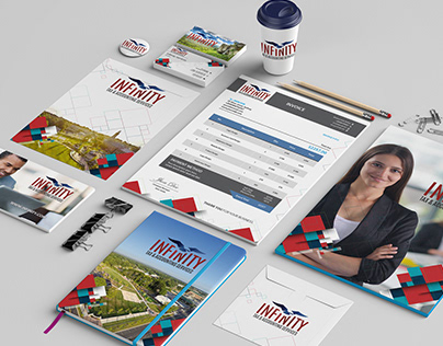 Corporate identity design for Infinity Tax & Accounting