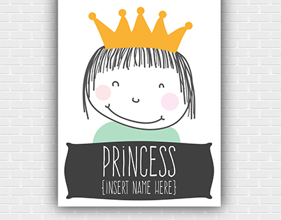 Personalised Princess Poster