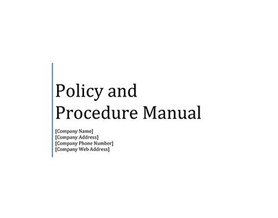Procedure Manual Template